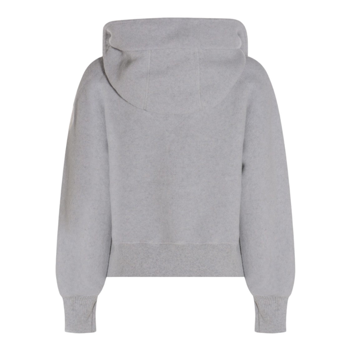 Canada Goose Soft Light Grey Hooded Jacket With Ribbed Details