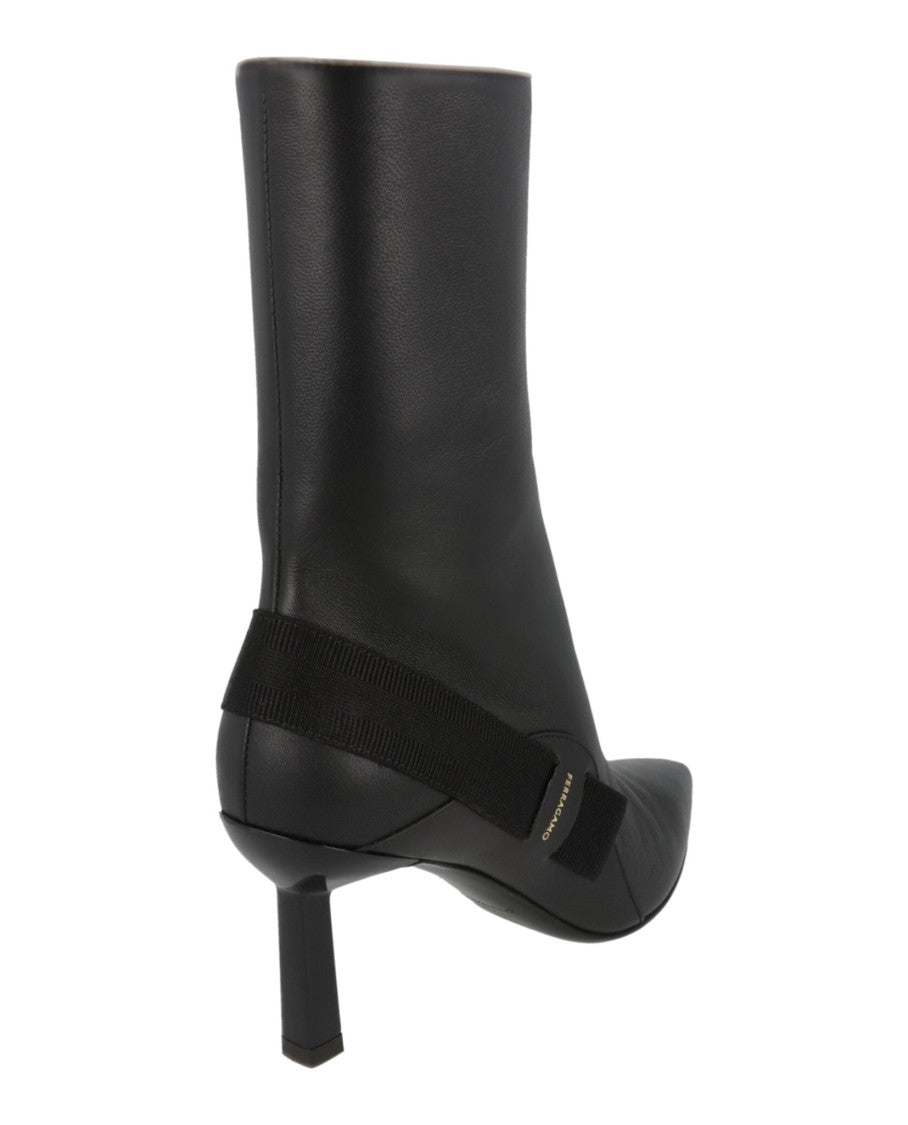 Ferragamo Virgilia Leather Booties