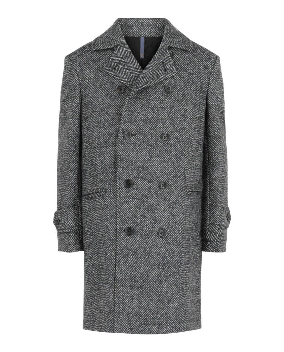 Slowear Monterdoro Herringbone Double-Breasted Coat