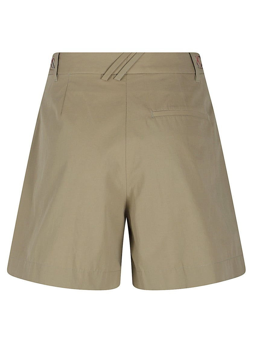 Burberry High-Waist Tailored Shorts With Distinctive Belt Detail