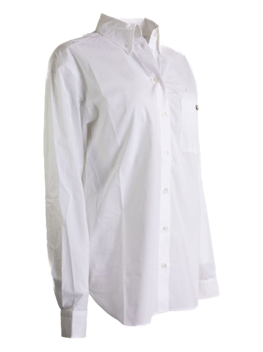 Coperni Tailored White Button-Up Shirt With Classic Collar