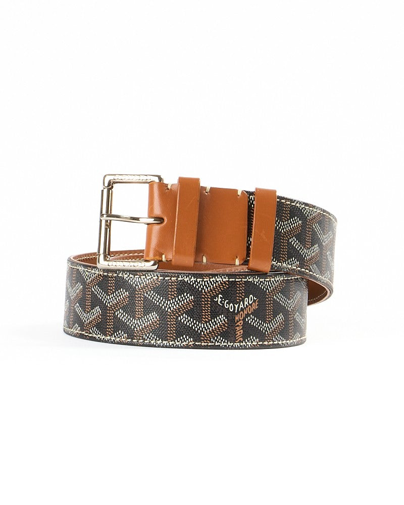 Goyard Brown Buckle Belt