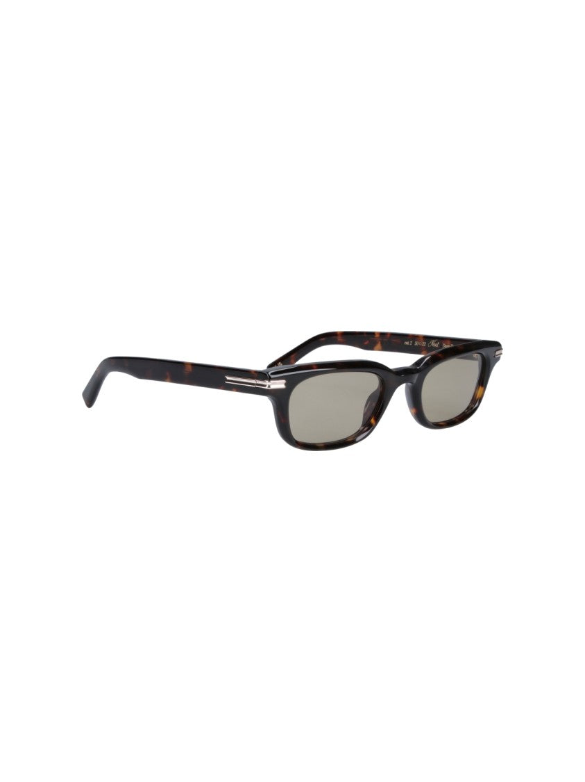 Chimi Brown Noct Tortoiseshell Rectangular Polarized Sunglasses