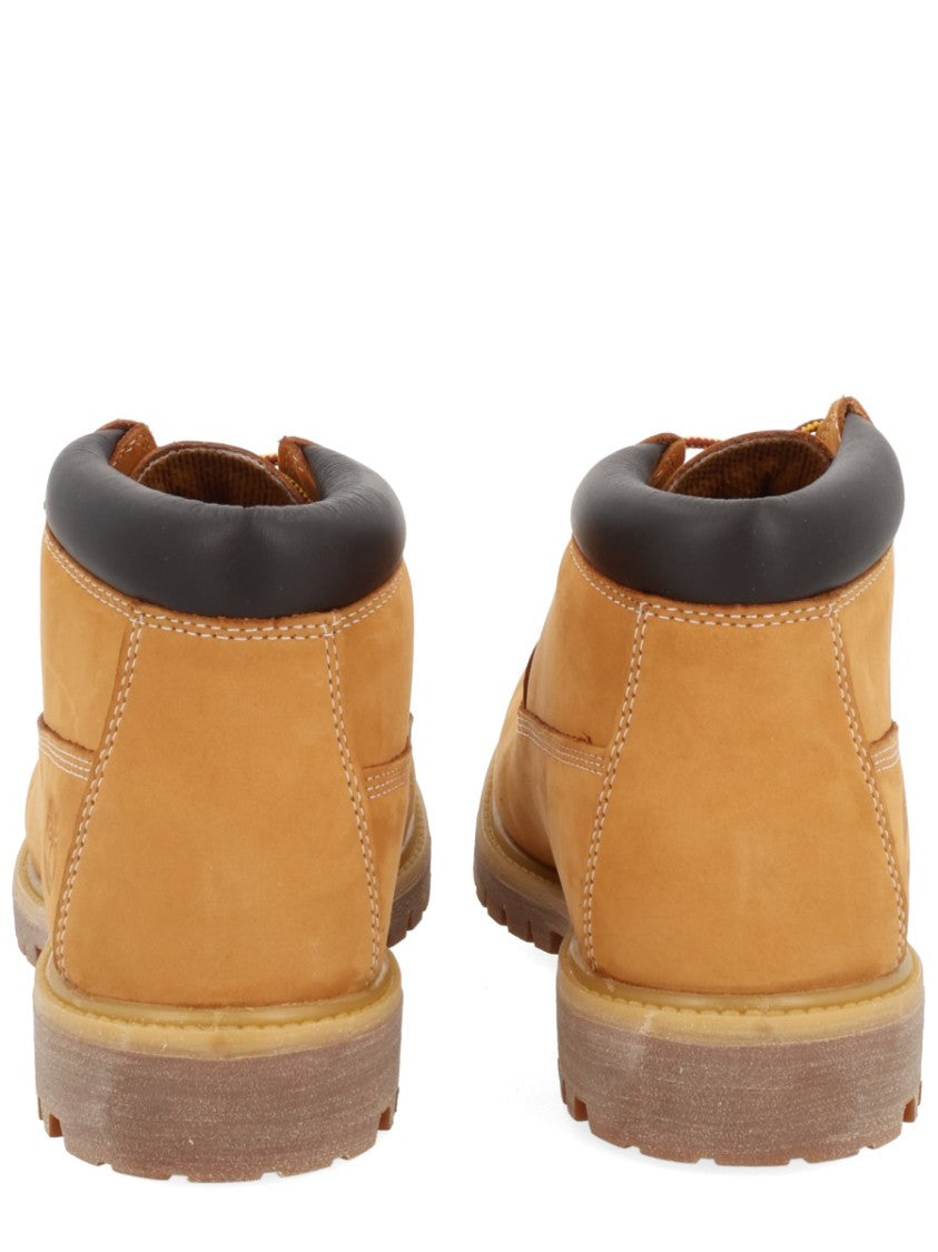 Timberland Matte Finish Ankle Boots With Rugged Sole And Padded Collar