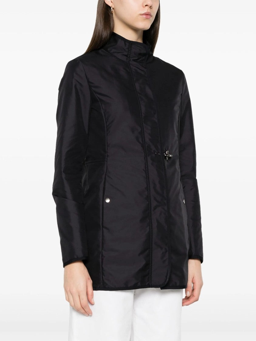 Fay Easy Virginia High Collar Dual Closure Coat