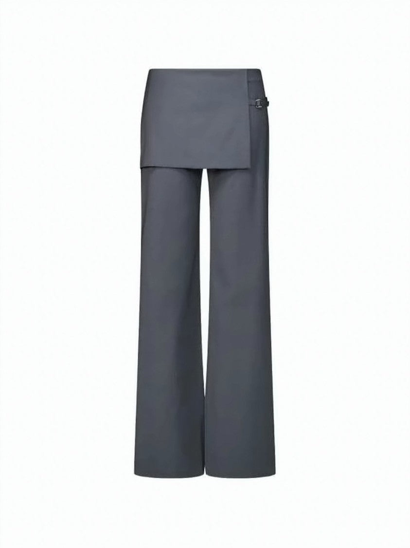 Paloma Wool Wide-Leg Suit Pants With Unique Overlay