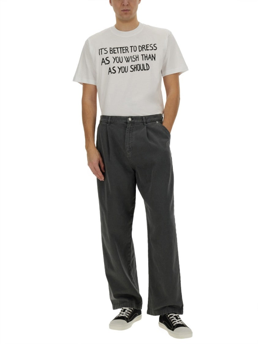 Moschino High-Waisted Wide-Leg Jeans