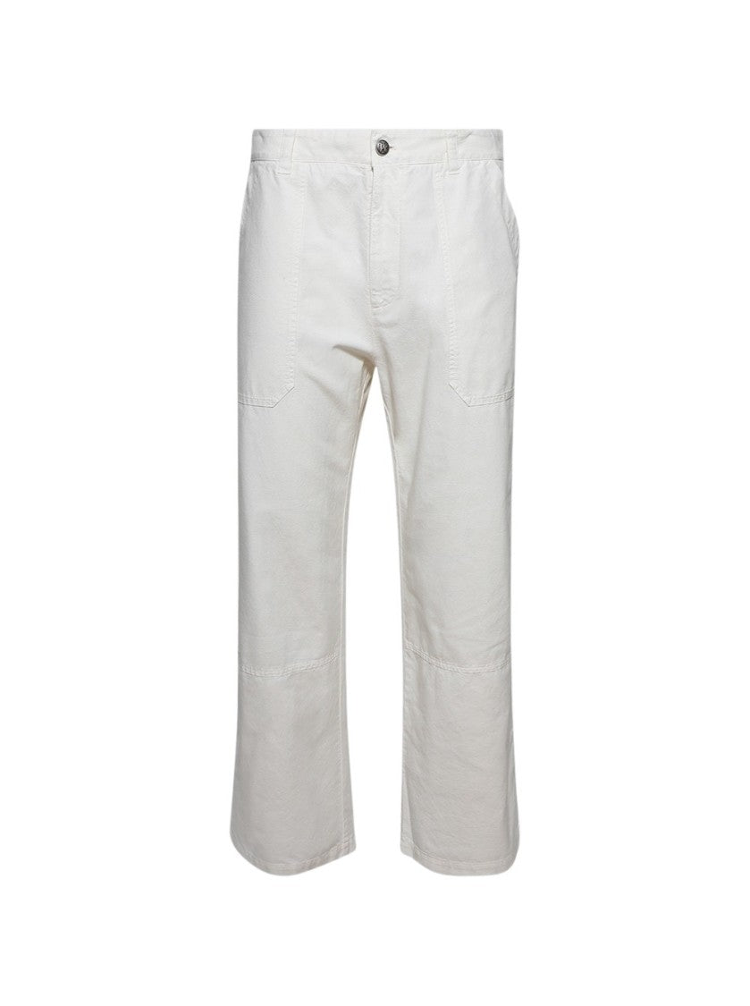 Palm Angels Monogram Workwear Pants Off White