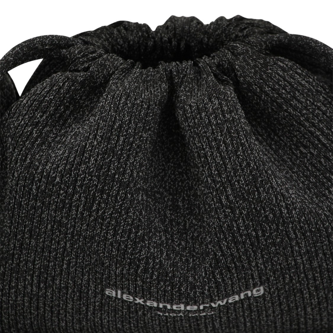 Alexander Wang Textured Black Handbag With Rounded Handle