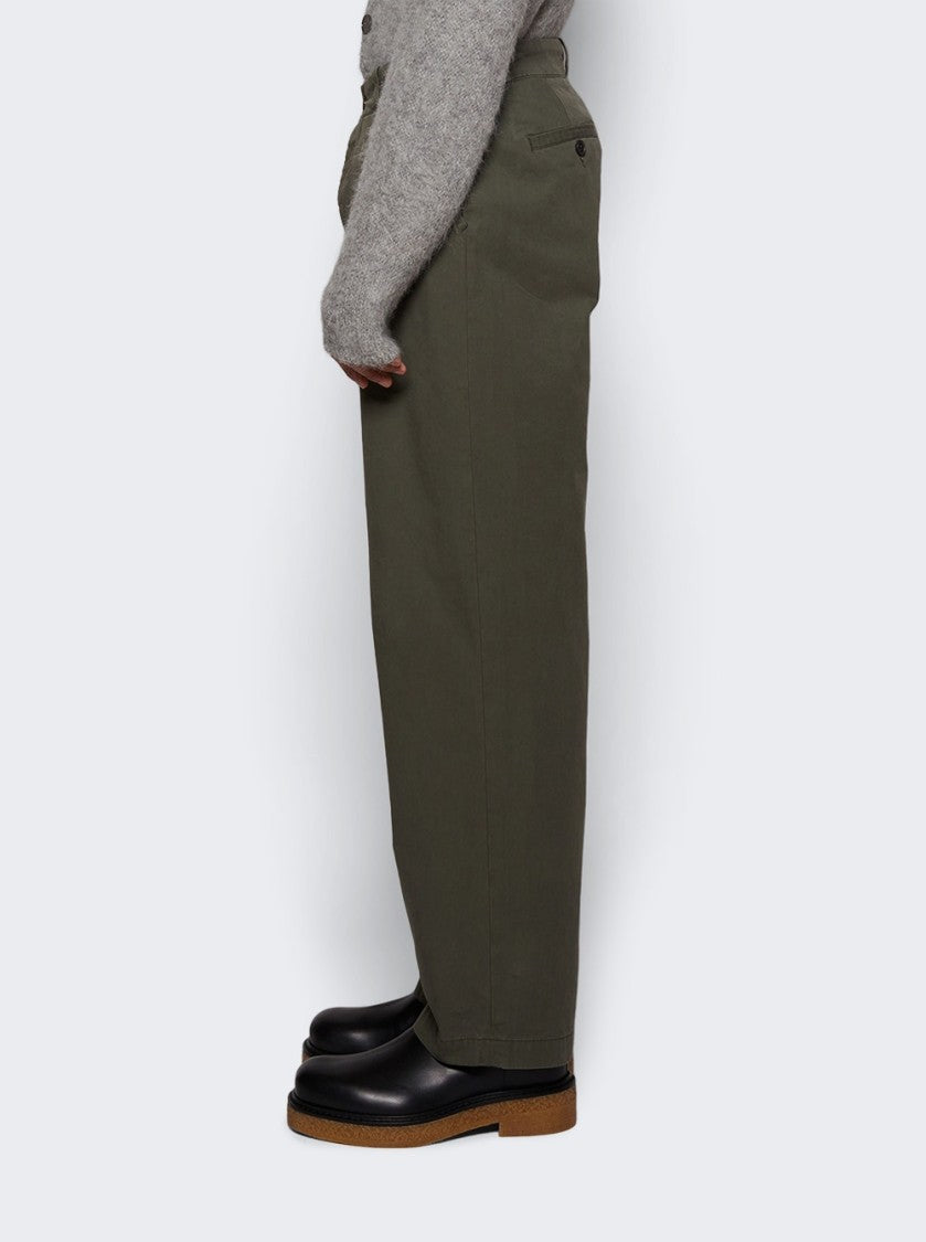The Elder Statesman Workwear Norm Pant New Olive