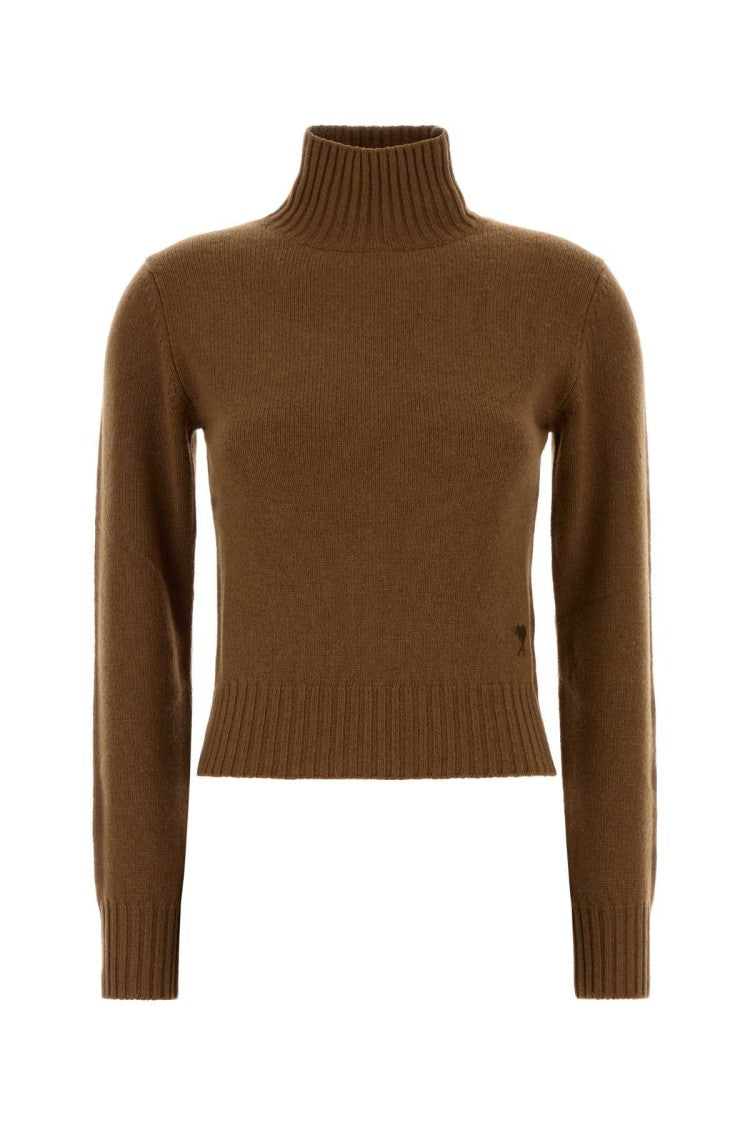 Ami Biscuit Cashmere Blend Sweater