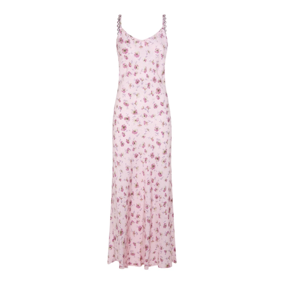 Twin-Set Long Sleeveless Floral Maxi Dress