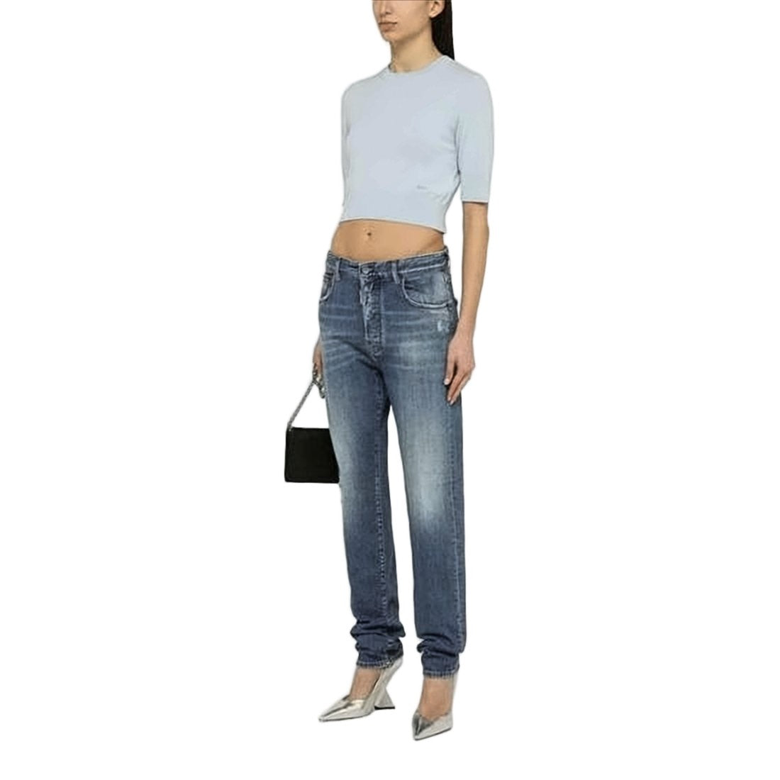 Dsquared2 Straight-Leg Denim Pants With Subtle Fading
