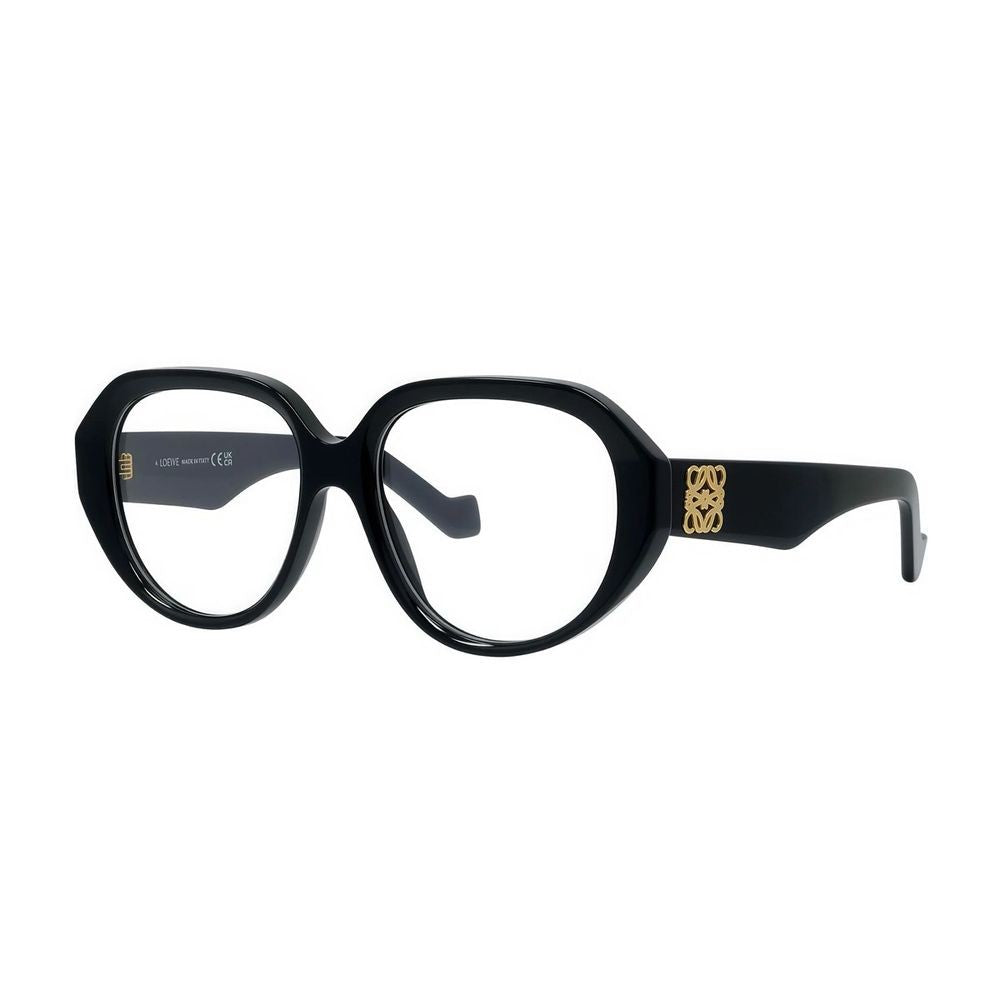 Loewe Anagram Oversized Geometric Eyeglasses With Beveled Lines