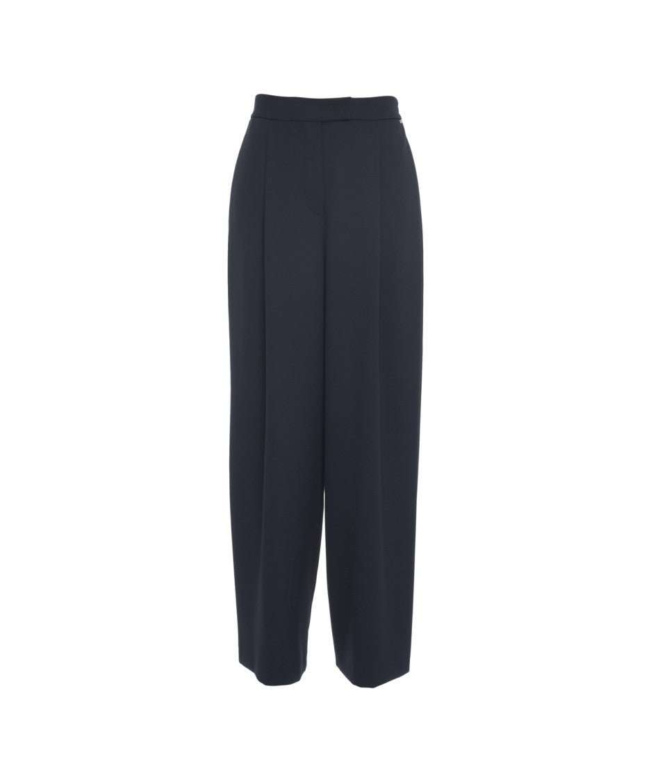 Kaos Pleated Wide-Leg Trousers With High Waist