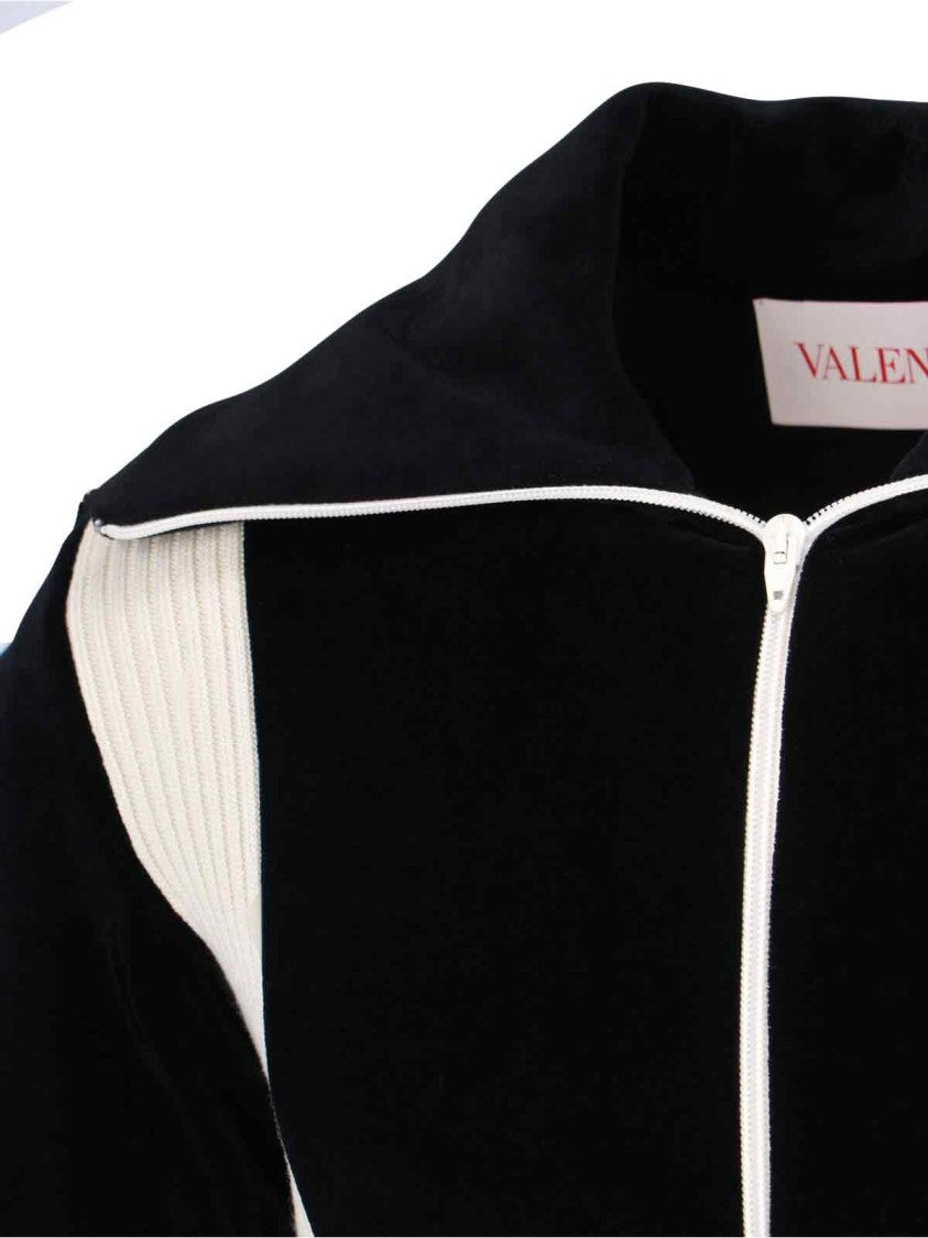 Valentino Chez' Zip-Up Sweatshirt – Black