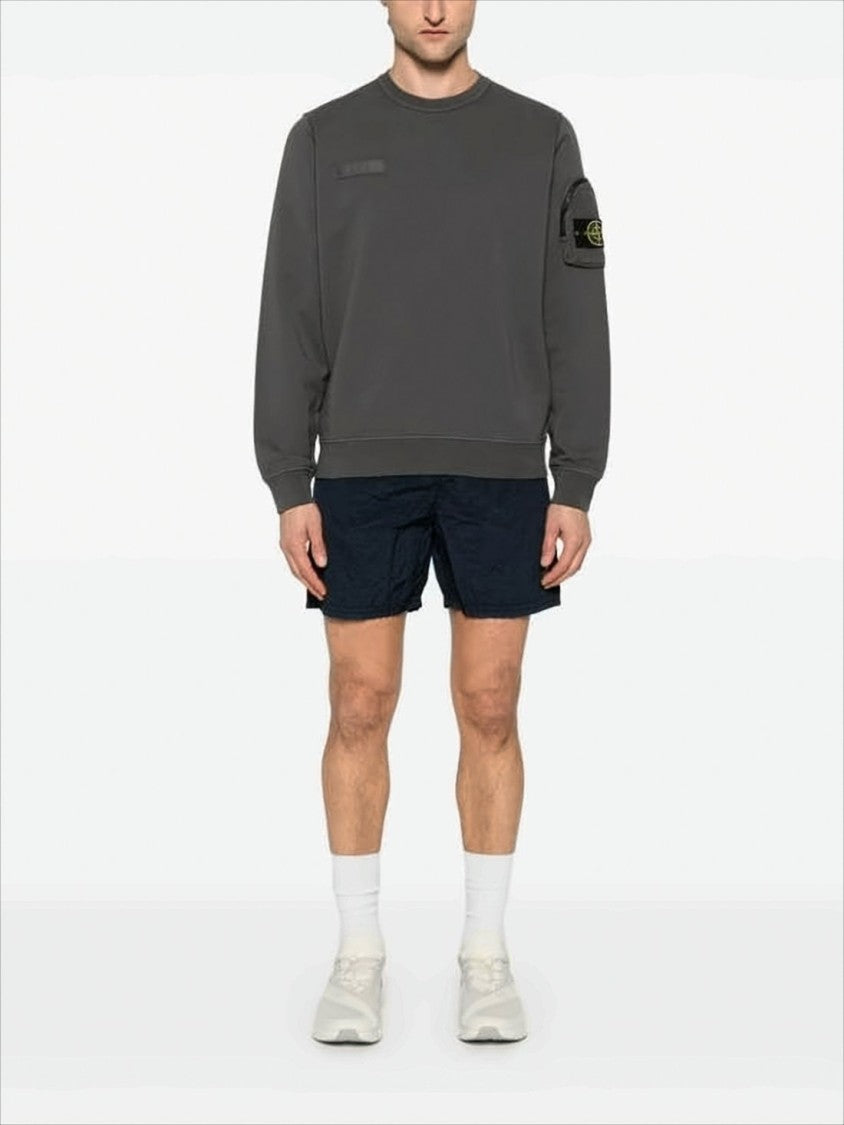 Stone Island Mid-Thigh Black Stone Island Shorts