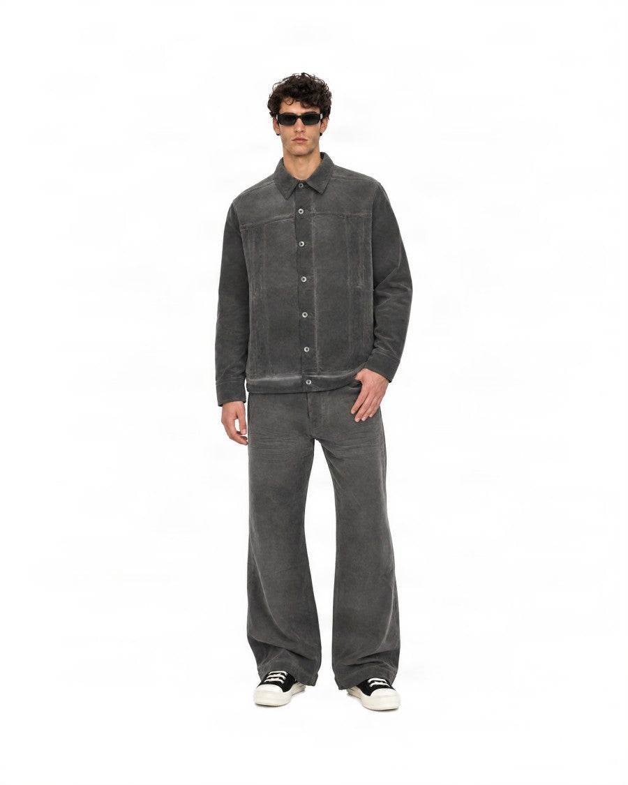 Drkshdw By Rick Owens Geth Mid-Rise Wide-Leg Jeans