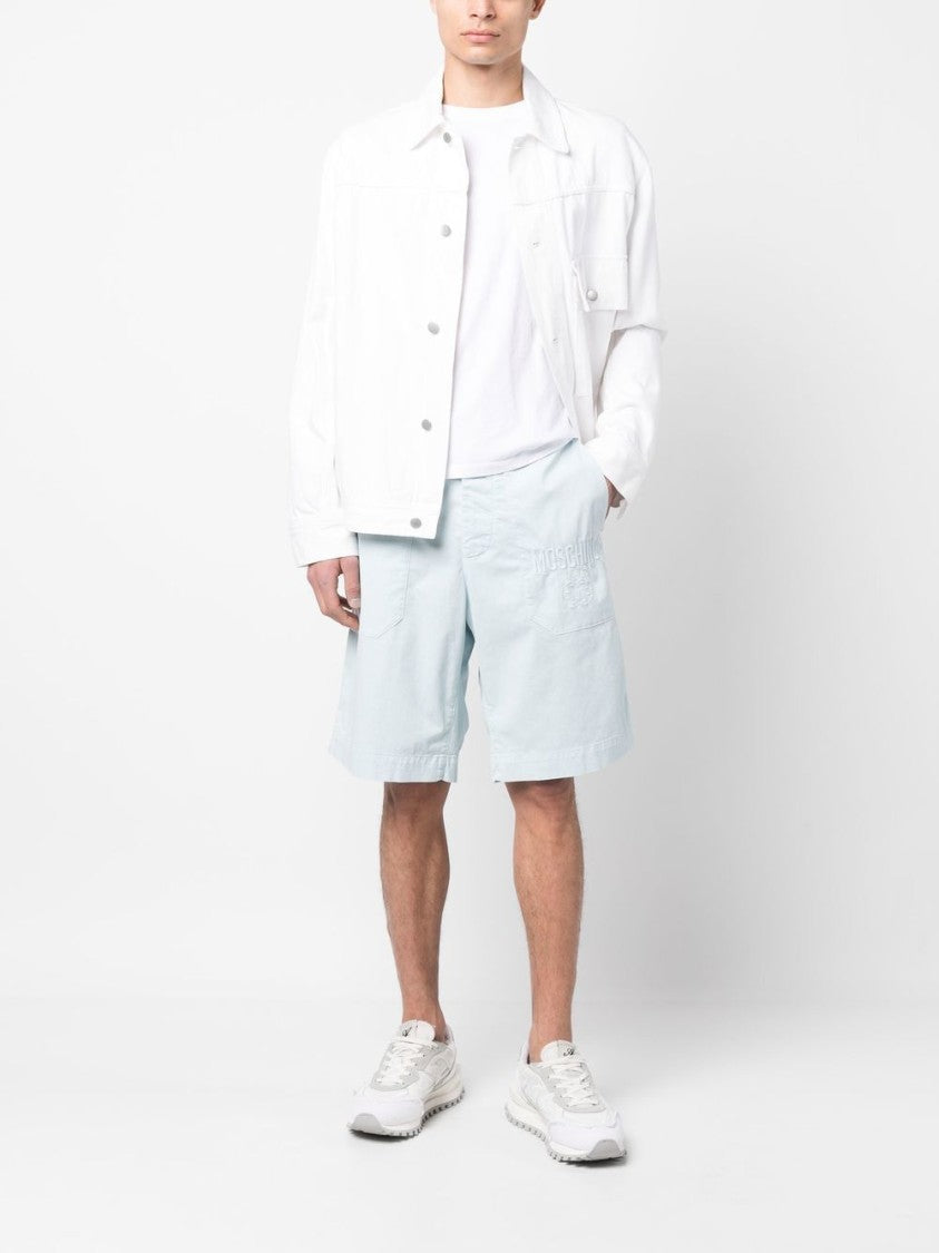 Moschino Knee-Length Stretch Cotton Shorts