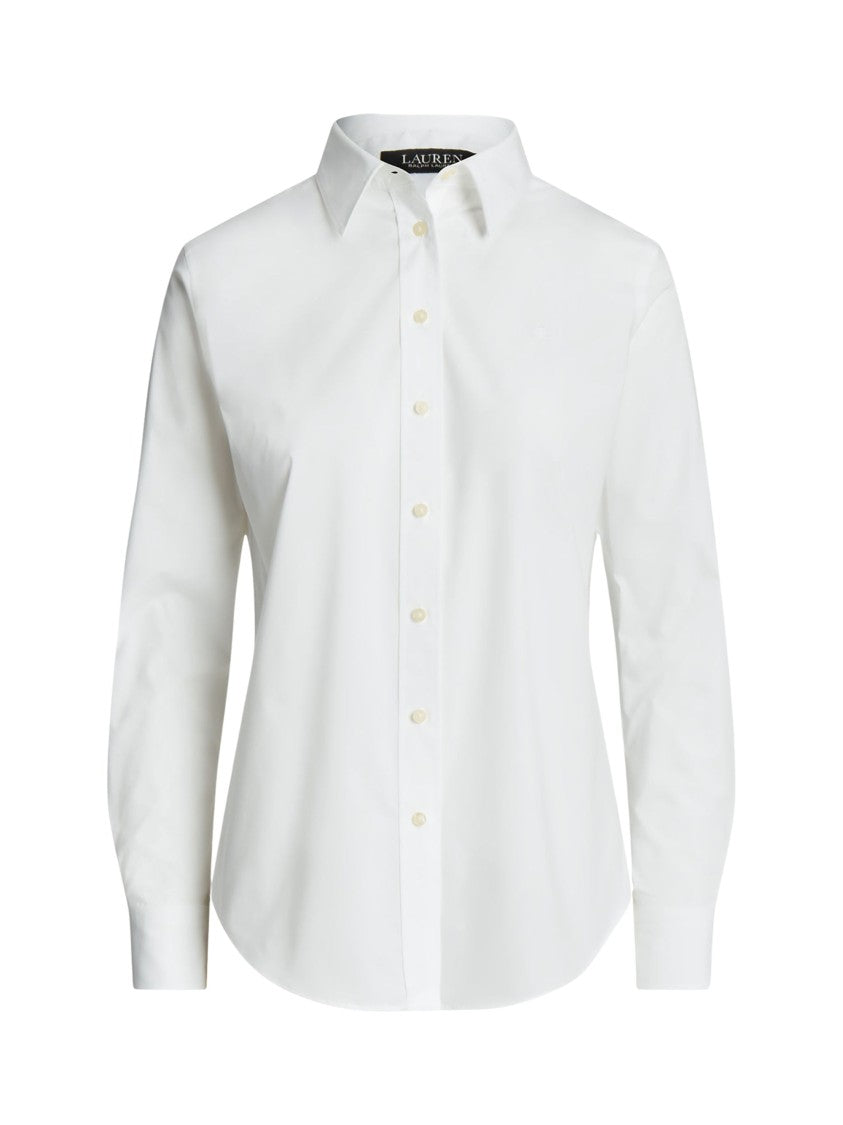 Lauren Ralph Lauren Long-Sleeve Tailored Button-Up Cotton Shirt