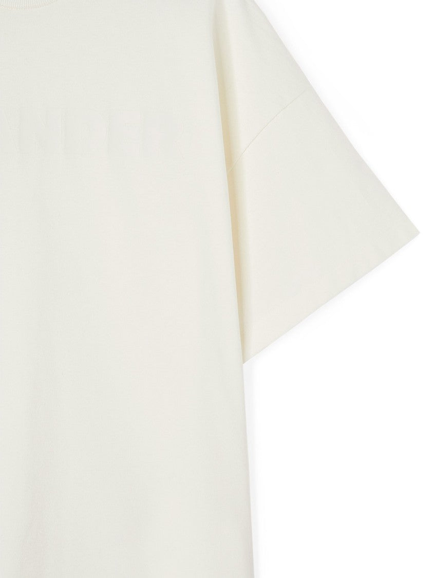 Jil Sander White Oversized Cotton Jersey T-Shirt