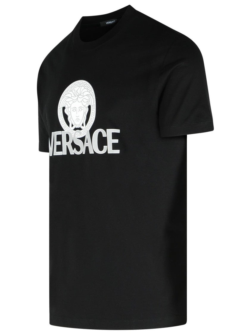 Versace Black Cotton T-Shirt