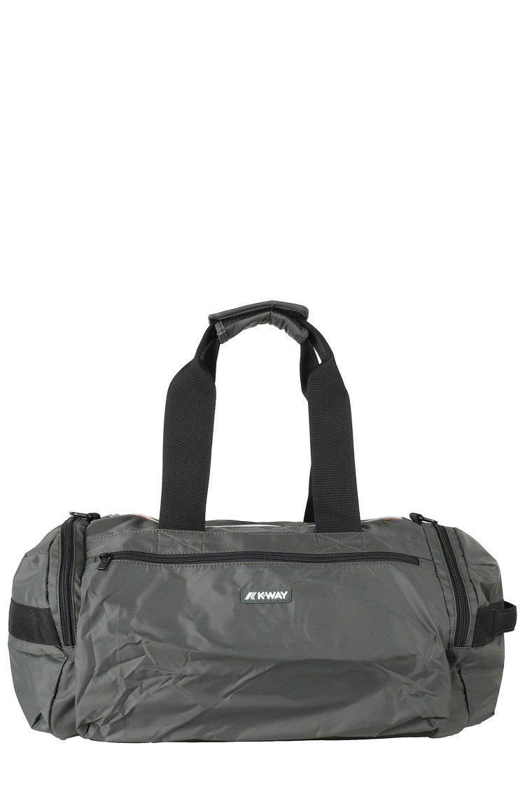 K-Way Green Mereville S Ribbon Handles Polyester Duffle Bag