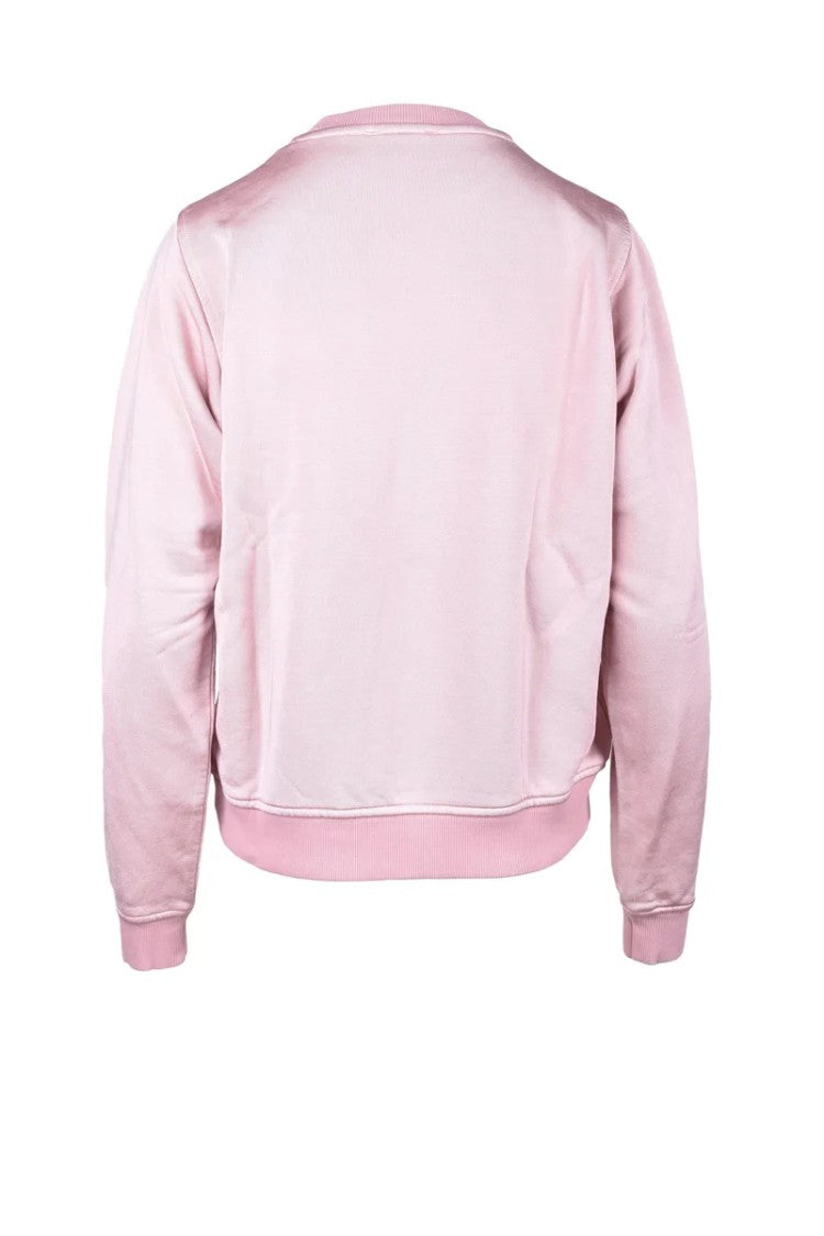 Diesel Pink Viscose Cotton Sweatshirt
