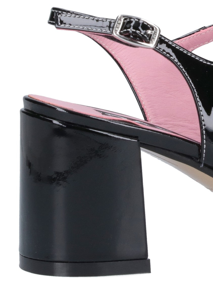 Carel Carel "Papaya" Slingback – Black Patent