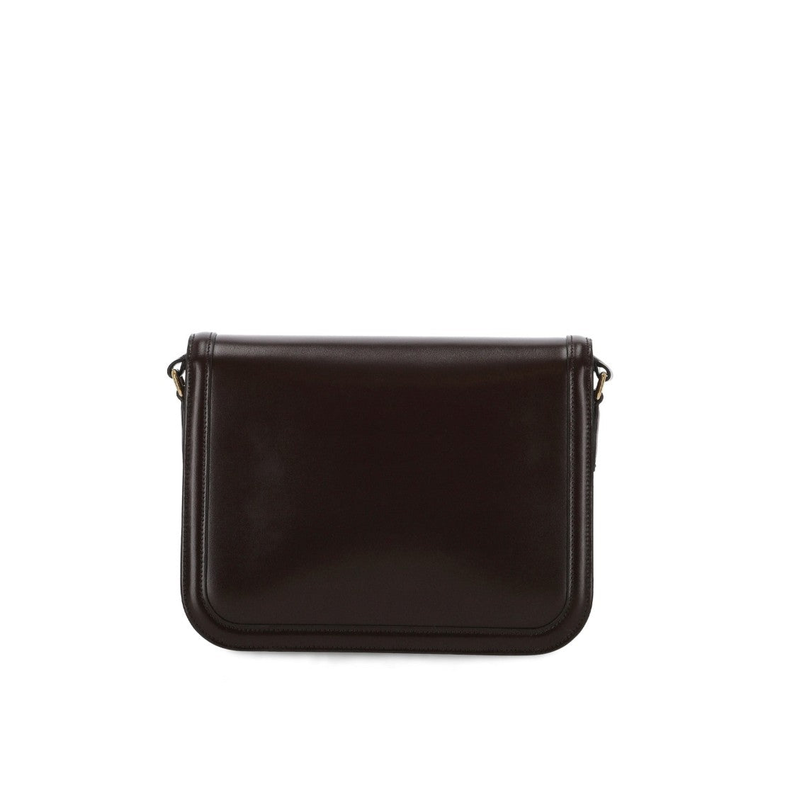 Valentino Garavani Structured Leather Shoulder Bag With Metallic Logo Detail