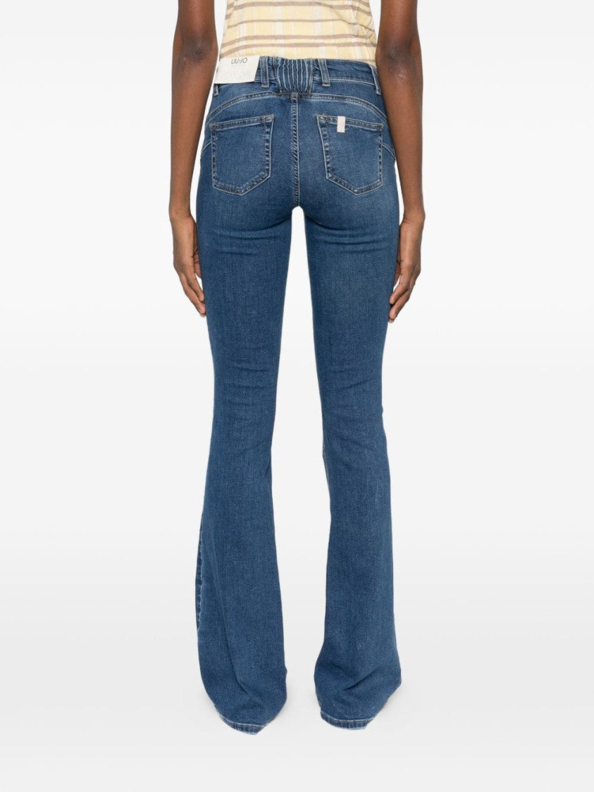 Liu Jo Stretch Flared Jeans With Classic Five-Pocket Design