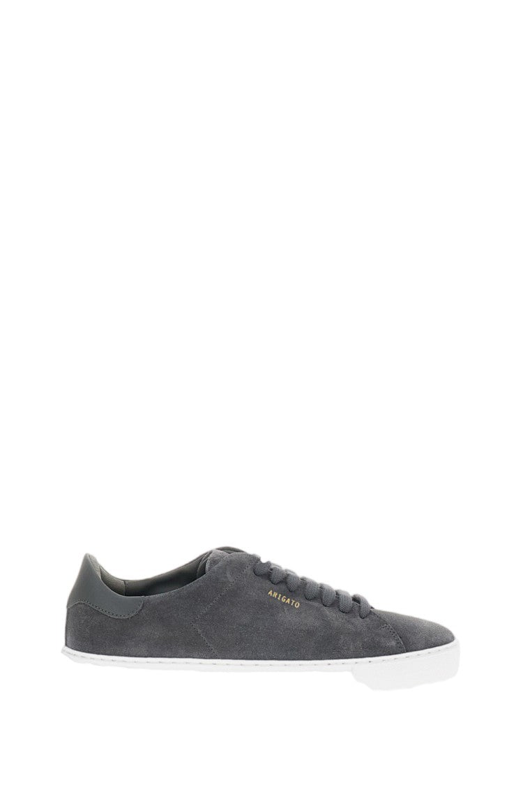 Axel Arigato Grey Suede Minimalist Low-Top Sneakers