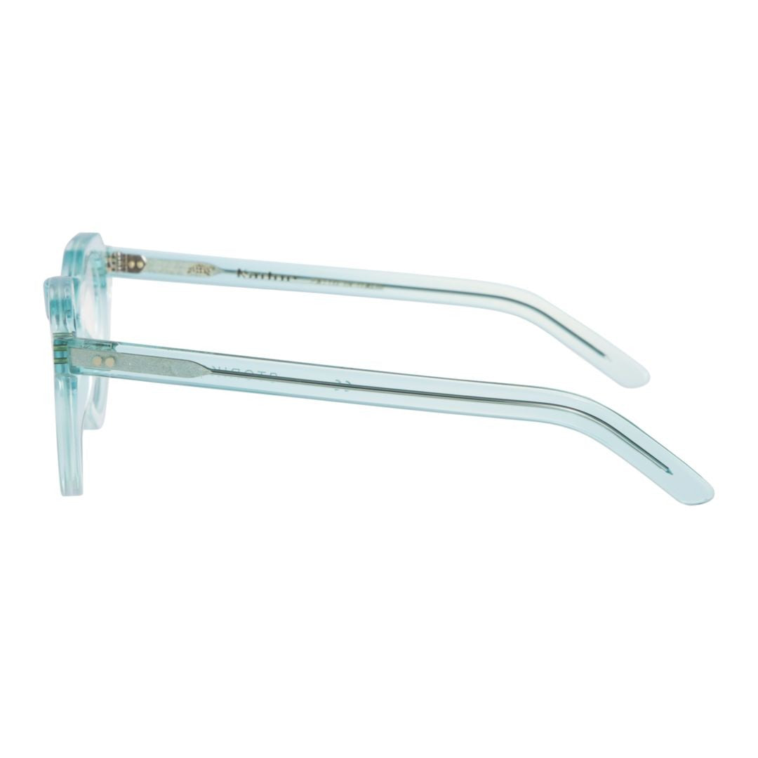 Kador Blue Storiko 46-25 145 Translucent Round Eyeglasses