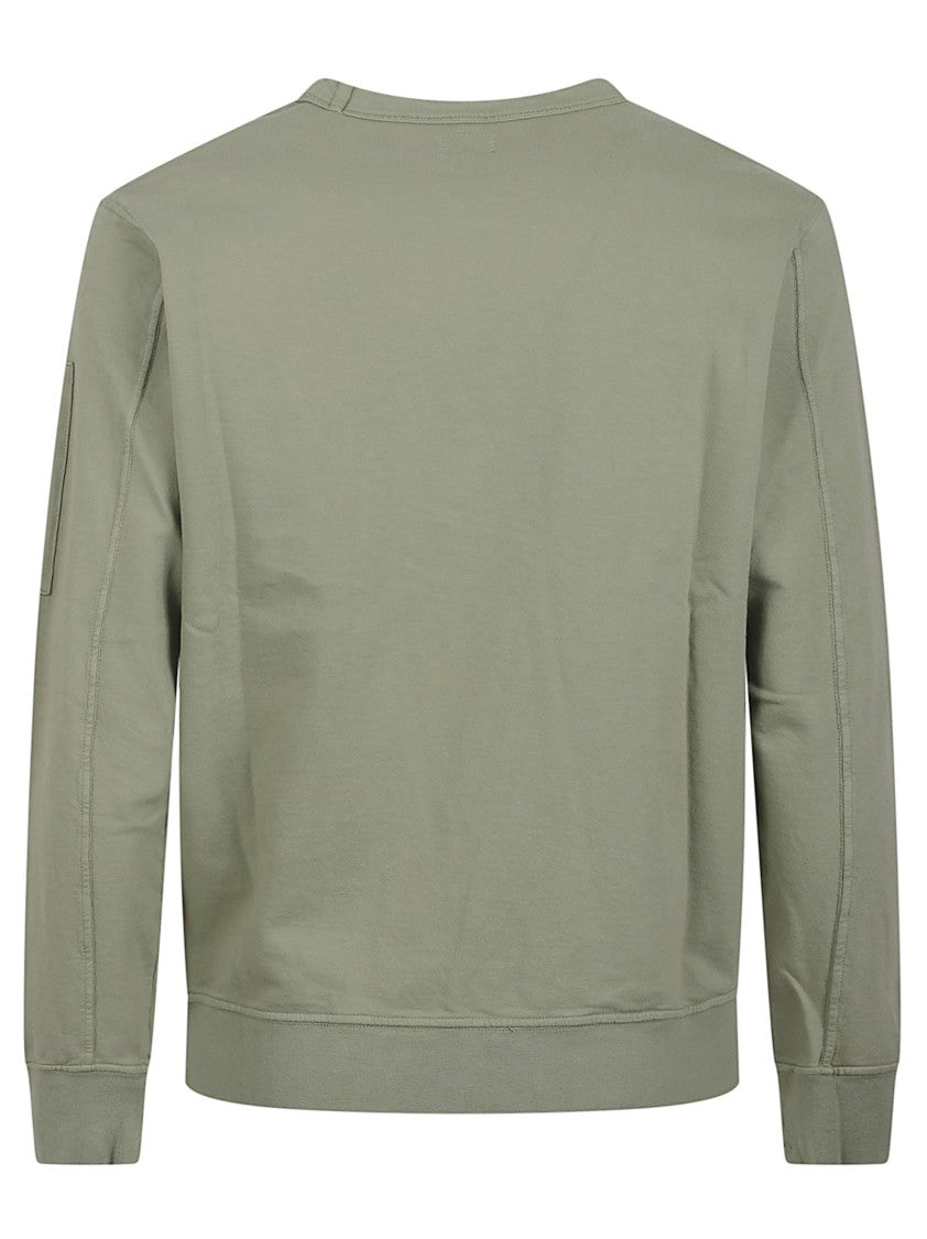C.P. Company Minimalist Cotton Sweatshirt With Zippered Pocket Detail