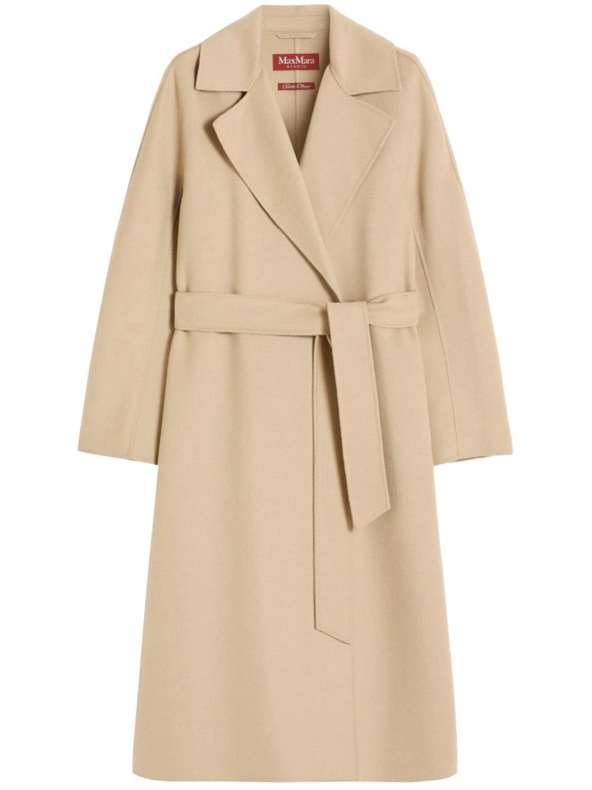 Max Mara Cles Belted Waist Long Coat
