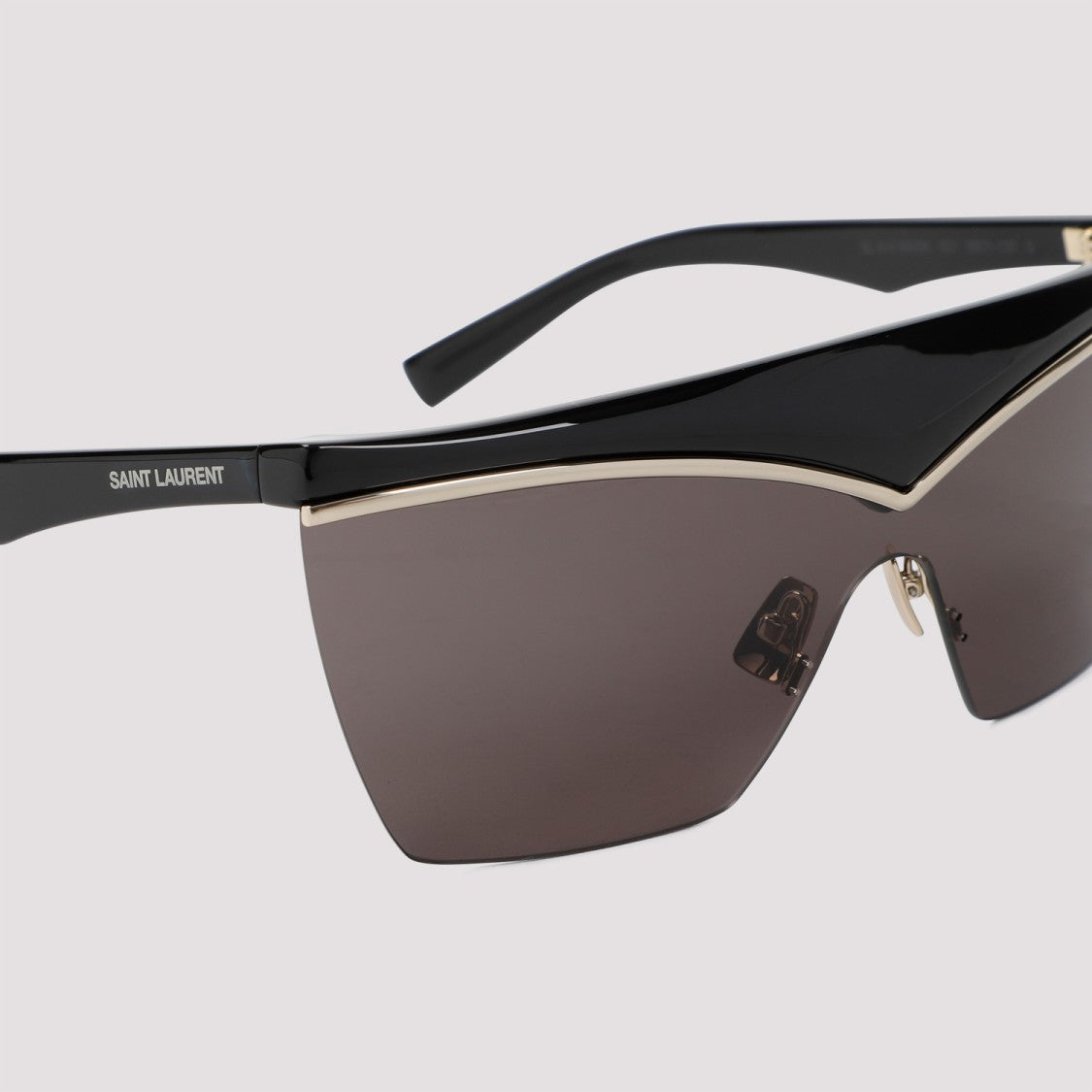 Saint Laurent Mask Black Acetate Sunglasses