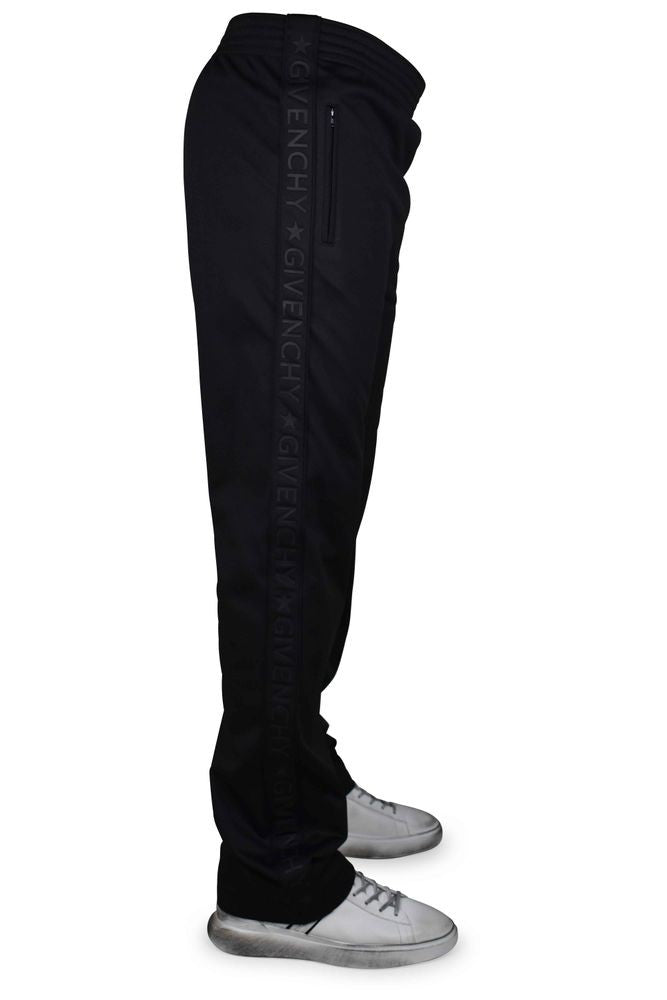 Givenchy Black Tapered Jogging Pants With Signature Accents