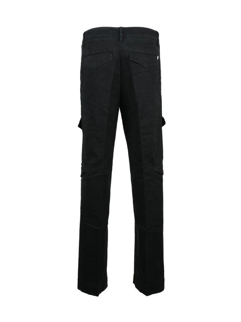 Dondup Black Camila Low-Rise Stretch Cotton Trousers