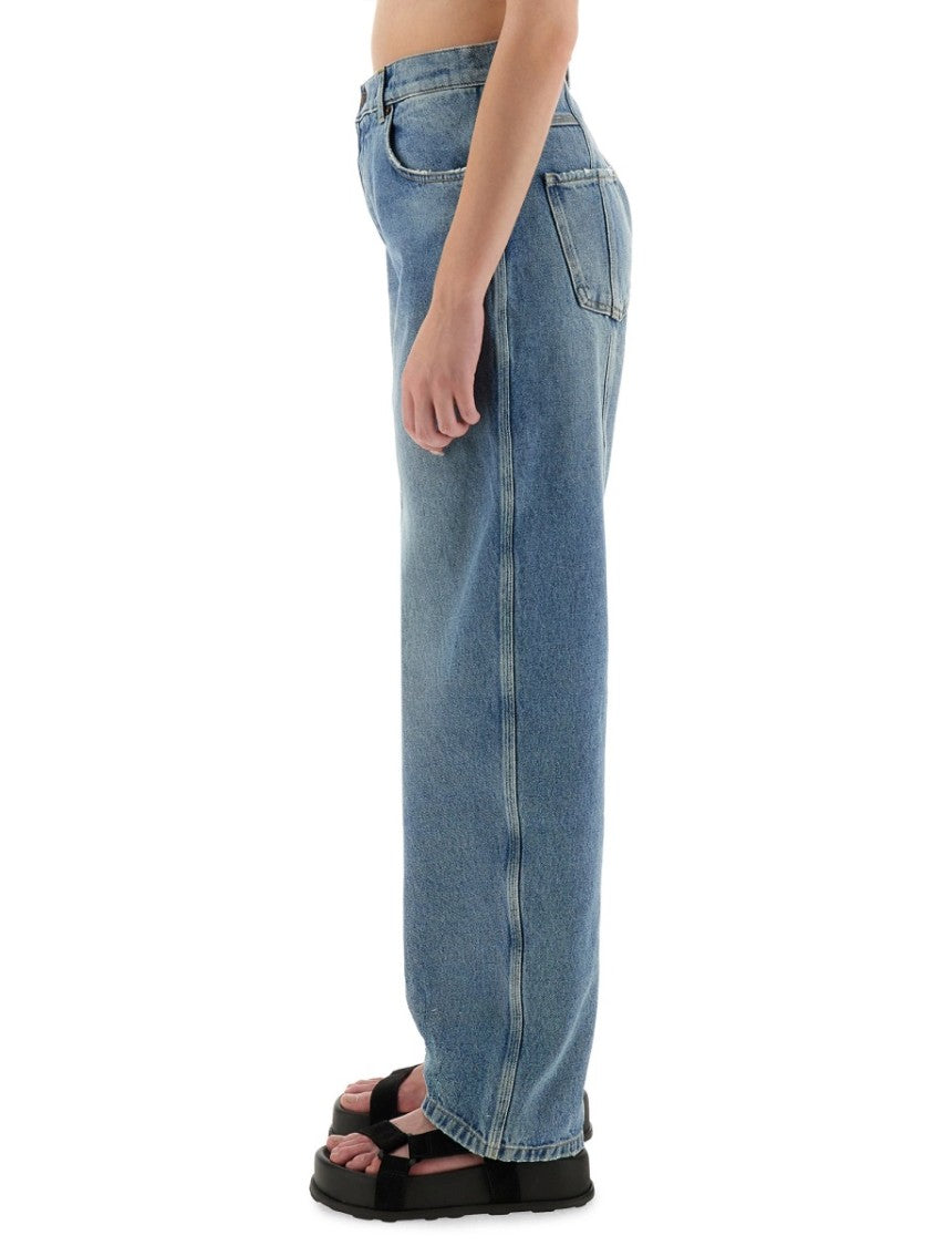 Moschino Relaxed Fit High-Waisted Wide Leg Jeans