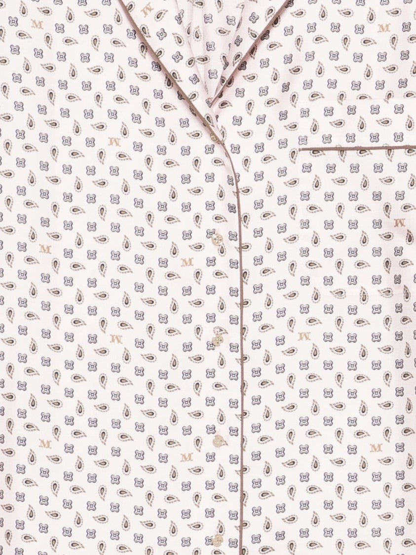 Max Mara Silk Shirt With Delicate Motif