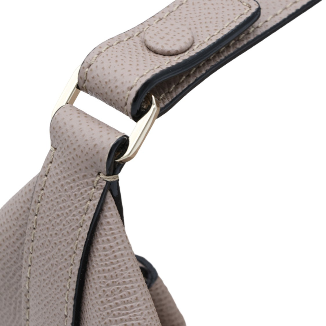 Valextra Structured Minimalist Gold Hardware Handbag
