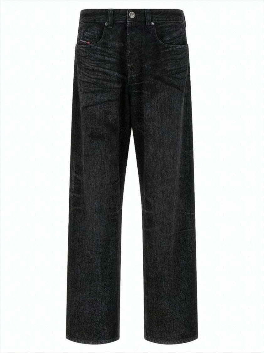 Diesel Relaxed Fit Black Denim Pants