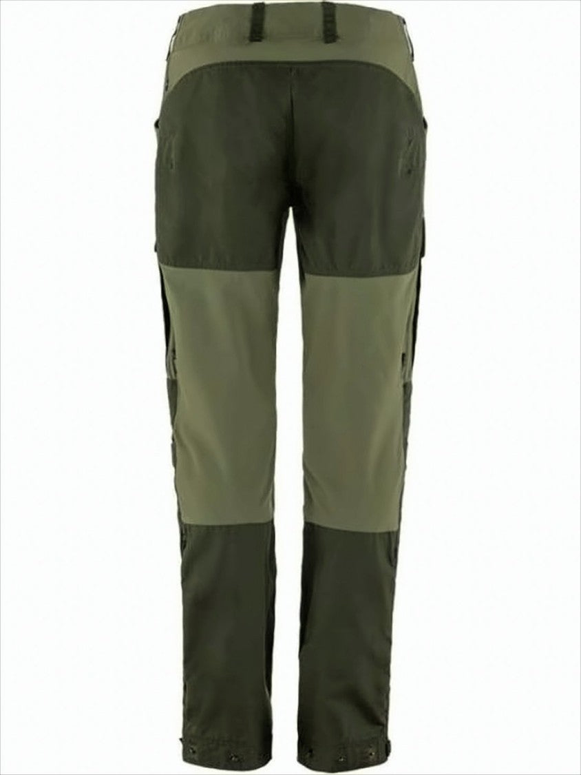 Fjallraven Kanken Two-Tone Straight Pants With Contrasting Panels And Reinforced Areas
