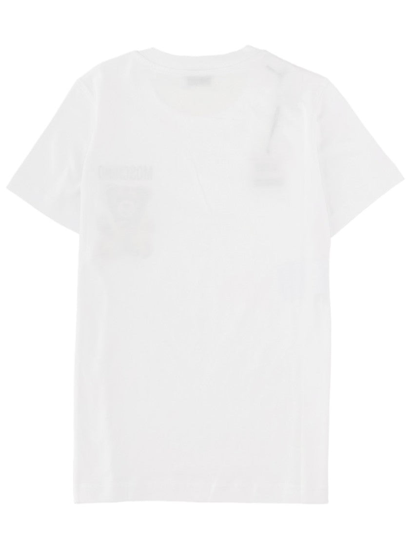 Moschino Teddy White Teddy Bear Graphic Cotton T-Shirt