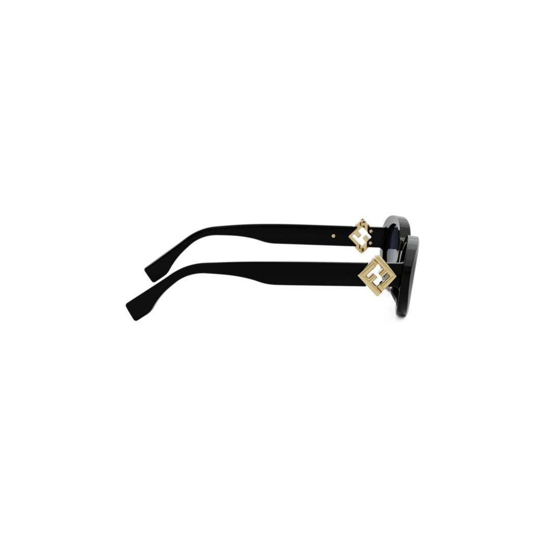 Fendi Fe40140u Oval Acetate Sunglasses