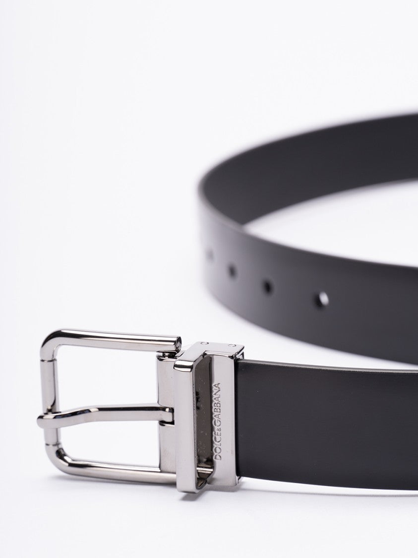 Dolce & Gabbana Brushed Calfskin Belt