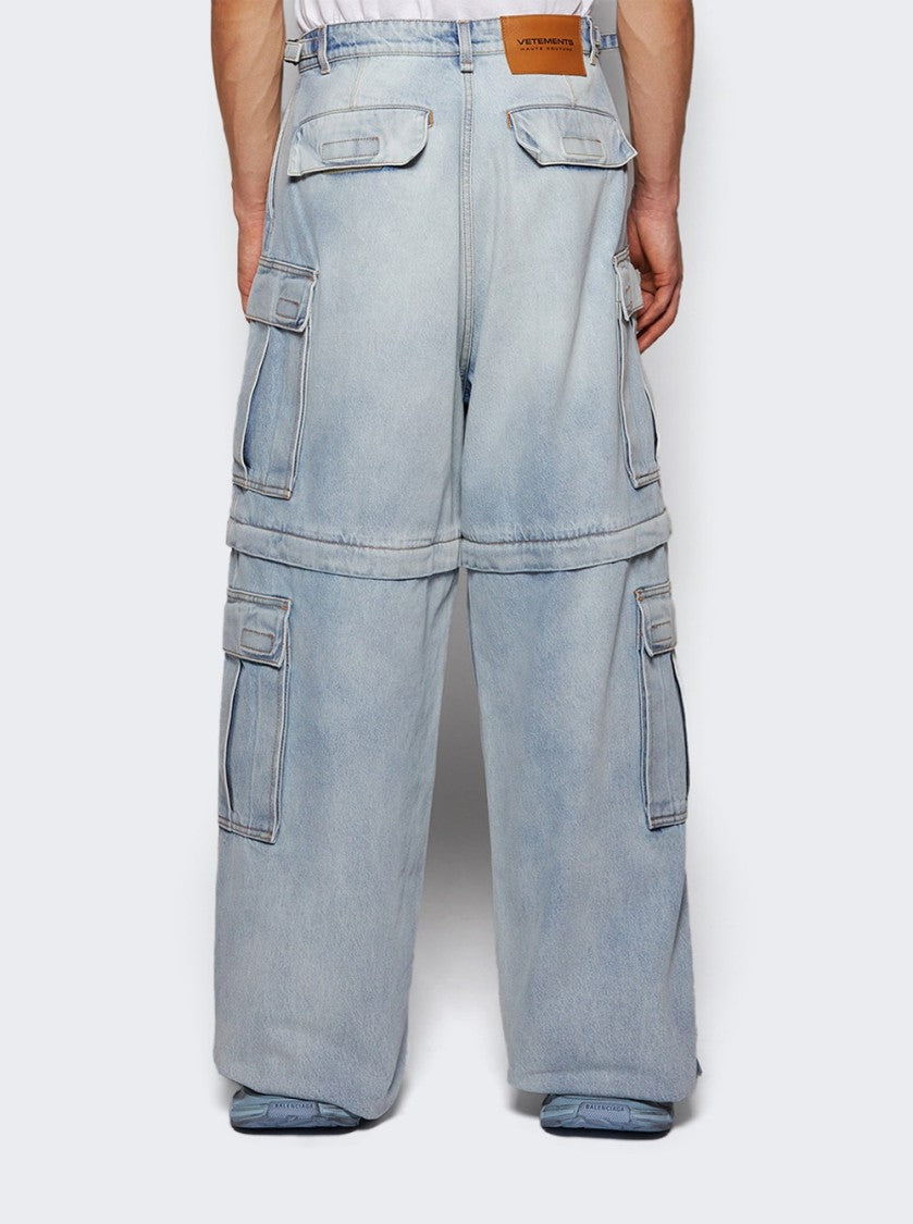 Vetements Cargo Jeans Light Blue