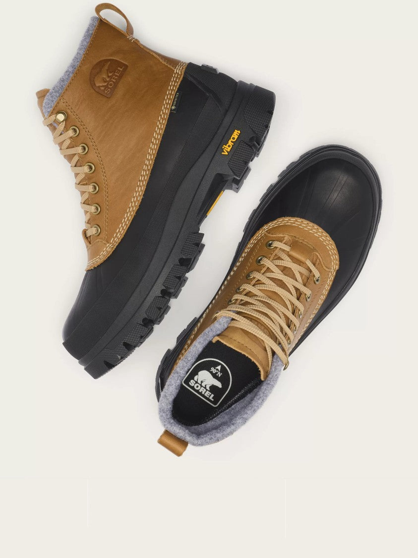 Sorel Daystorm Horizon Gtx Brown Leather Rubber Boots