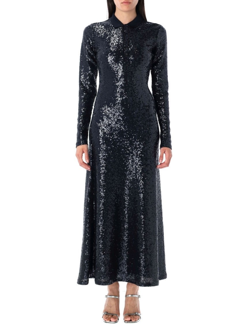 Polo Ralph Lauren Ankle-Length Sequin Dress With Fitted Waist