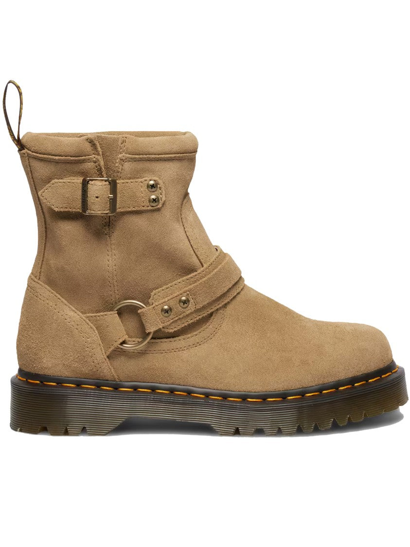 Dr. Martens Anistone Hrns Tan Suede Ankle Boots